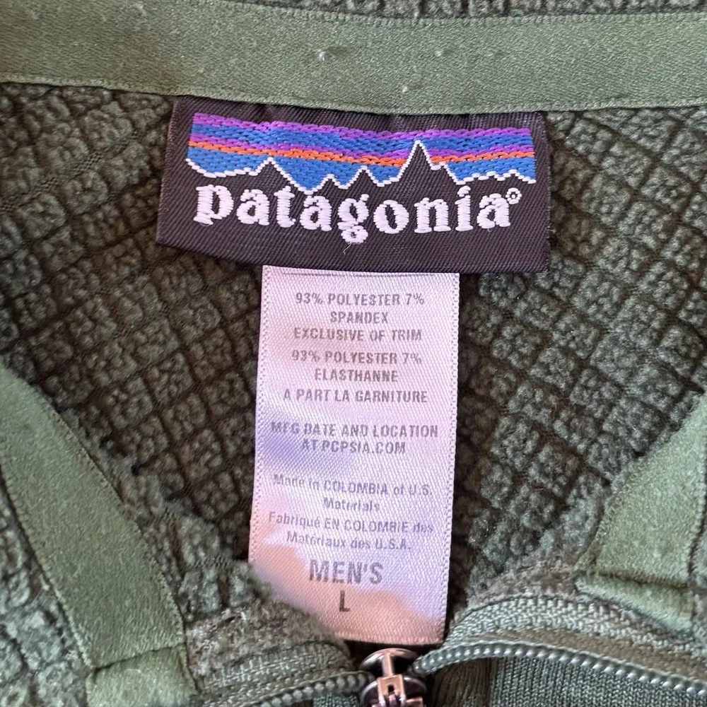 Patagonia R1 Regulator 1/2 Zip Pullover Waffle Fleece Polartec Mens L Gorpcore